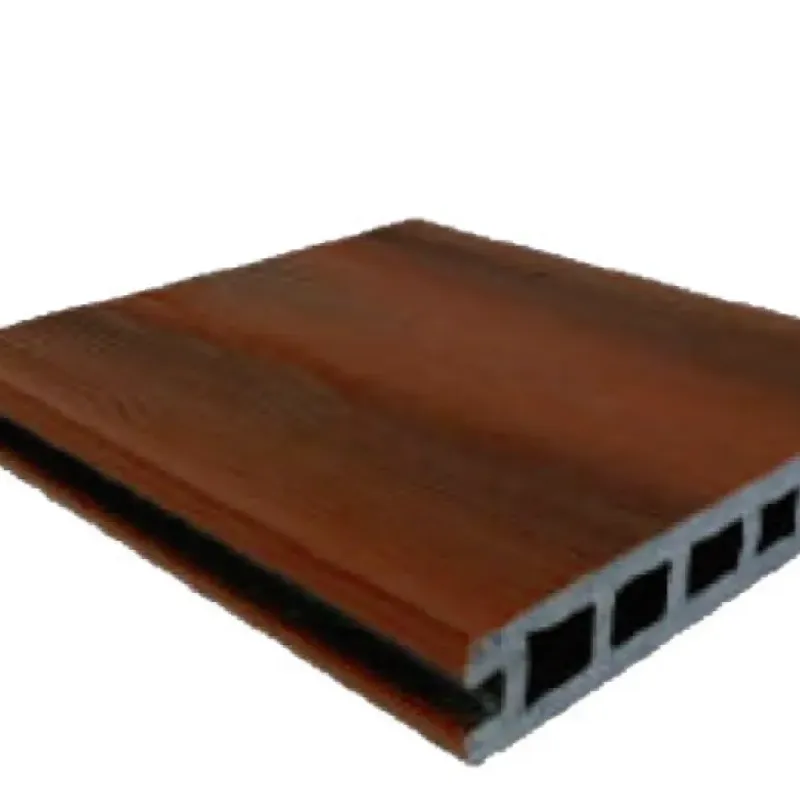 Perfil de madeira plástica In Brasil 220x32 mm, visto em perspectiva